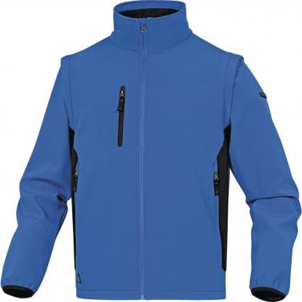 DELTA PLUS MYSE2BNPT - Veste softshell bleu-noir 96% polyester 4% elasthanne - manches amovibles