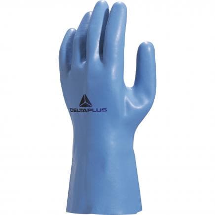 DELTA PLUS VE920BL10 - Gant latex bleu sur support coton interlock - longueur 30 cm (lot muliple)
