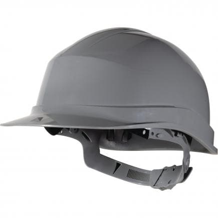 DELTA PLUS ZIRC1GR - Casque de chantier gris avec serrage glissière
