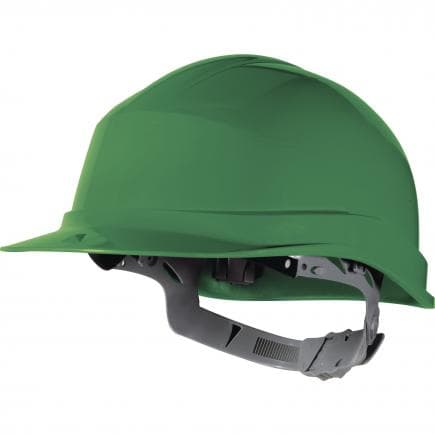DELTA PLUS ZIRC1VE - Casque de chantier vert avec serrage glissière