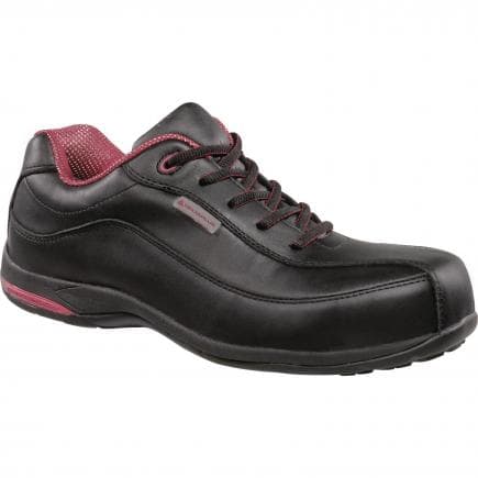 DELTA PLUS CANNES3NO37 - Chaussure basse noir cuir pleine fleur pour femme - s3 src