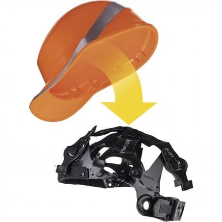 DELTA PLUS HARNE5 - Sachet de 10 noir harnais pour casque de chantier diamond v