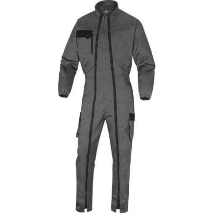 DELTA PLUS M2CZ3GOXG - Combinaison de travail gris-orange mach2 en polyester / coton avec- double zip