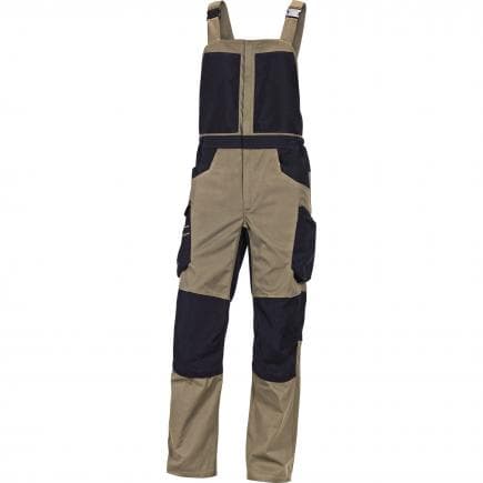 DELTA PLUS M5SA2BNXX - Salopette beige-noir mach spirit 60% coton / 40% polyester - 270 g/m²