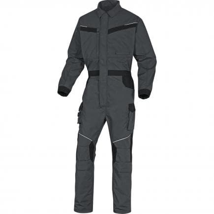 DELTA PLUS MCCO2GN3X - Combinaison de travail gris-noir mach corporate en polyester/coton ripstop