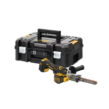DeWALT DCM200NT-XJ - Ponceuse à bande sans fil 18V pour finition et ébavurage (sans piles ni chargeur)