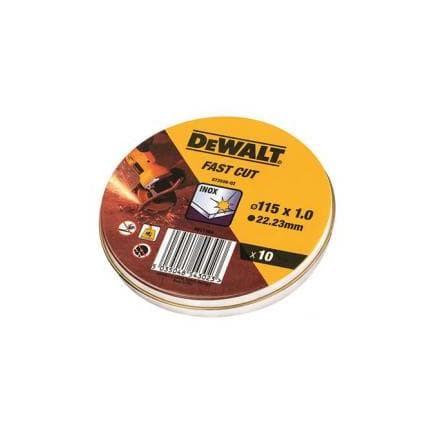 DeWALT DT43909-QZ - DISQUES ABRASIFS POUR MEULEUSES POUR LA COUPE SUR L'ACIER INOXYDABLE TYPE PLAT (multipack)