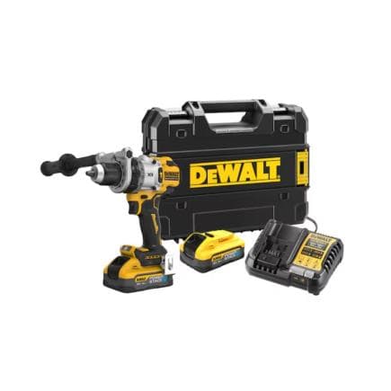DeWALT DCD1007H2T-QW - Perceuse visseuse à percussion XR 18V avec moteur BRUSHLESS (avec 2 batteries et chargeur)