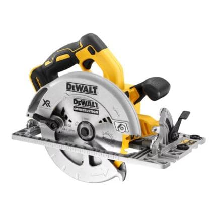 DeWALT DCS572NT-XJ - Scie circulaire BRUSHLESS 18V avec sabot compatible et guides droits (sans batterie)