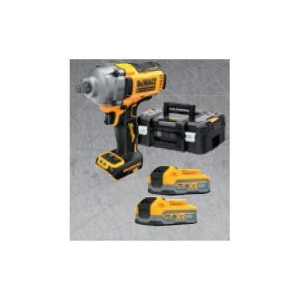 DeWALT DCF891S2T-IT - Clé à chocs 1/2" 812 Nm Brushless (2 batteries 3,5 Ah et chargeur)