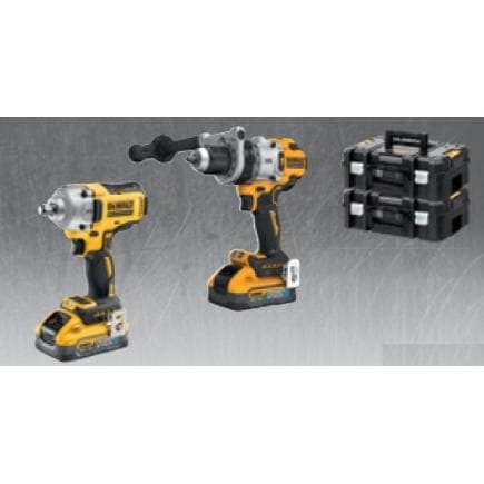 DeWALT DCK2001H2T-IT - Set perceuse à percussion et visseuse à percussion 1/2" (2 batteries 5Ah et chargeur)