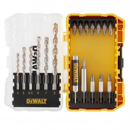 DeWALT DT70712-QZ - Jeu de 19 pièces pour visser et percer la maçonnerie (5 pcs.)