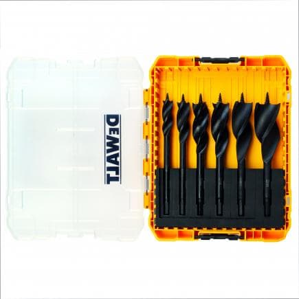 DeWALT DT90238-QZ - Jeu de 6 mèches à bois à 3 tranchants