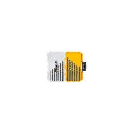 DeWALT DT70727-QZ - Jeu de 14 embouts métal-bois-plastique Black & Gold tige triangulaire
