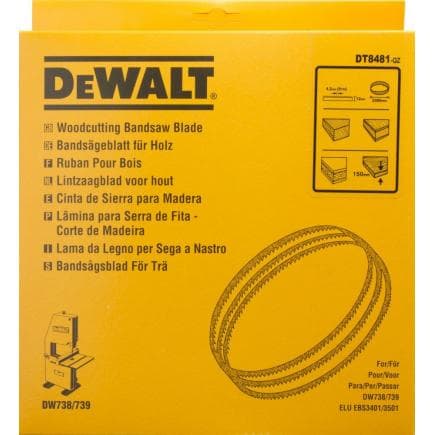 DeWALT DT8481-QZ - Lames de scie à ruban DW738-9 - Travaux généraux
