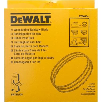DeWALT DT8486-QZ - Lames de scie à ruban DW738-9 - Bois et stratifiés