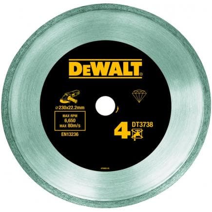 DeWALT DT3736-XJ - Lame diamantée laser continue pour la découpe de carreaux