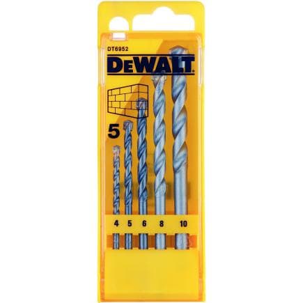 DeWALT DT6952-QZ - Jeu de 5 forets à béton de 4 à 10 mm