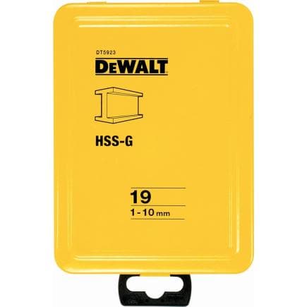 DeWALT DT5923-QZ - Jeu de 19 embouts HSS-G en coffret métal