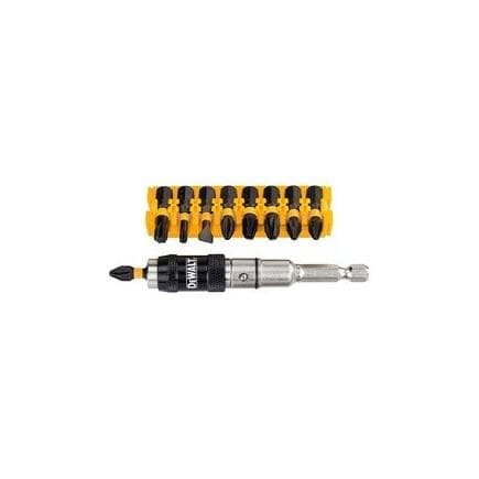 DeWALT DT70518T-QZ - Jeu de 10 vis IR Torsion Porte-insert pivotant magnétique