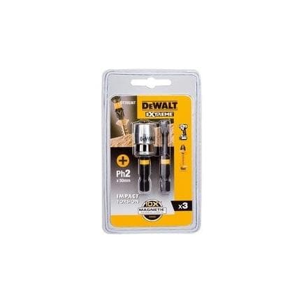 DeWALT DT70536T-QZ - Set 2 pièces Ph2 50 mm + compas magnétique Extrastrong