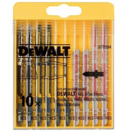 DeWALT DT2294-QZ - Jeu de 10 lames assorties pour bois et métal