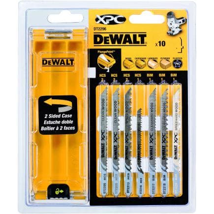 DeWALT DT2296-QZ - Travail du bois : jeu de 10 lames de scie à métaux XPC