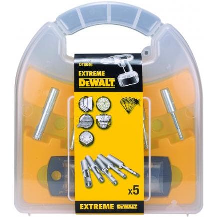 DeWALT DT6046-QZ - Jeu de 5 embouts pour percer le carrelage et le grès cérame