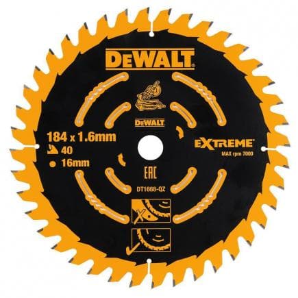 DeWALT DT1670-QZ - Lame de scie à onglet sans fil DCS365