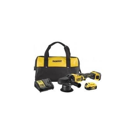 DeWALT DCM848P2-QW - Polisseuse double action XR 18 V Brushless, avec 2 batteries et chargeur, dans un sac souple
