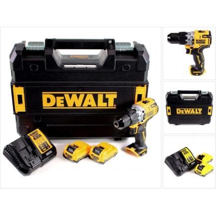 DeWALT DCD706D2-QW - Perceuse-visseuse compacte 12 V XR Brushless - 2 batteries 2 Ah