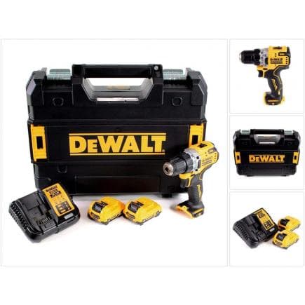 DeWALT DCD701D2-QW - Perceuse-visseuse compacte 12 V XR Brushless - 2 batteries 2 Ah