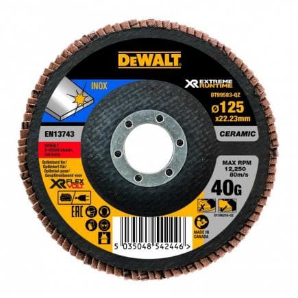 DeWALT DT99585-QZ - Disque à lamelles en céramique XR FLEXVOLT 125 mm