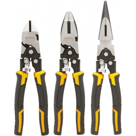 DeWALT DWHT0-70485 - Jeu de pinces à action composée avec mécanisme à double levier (3 pcs.)