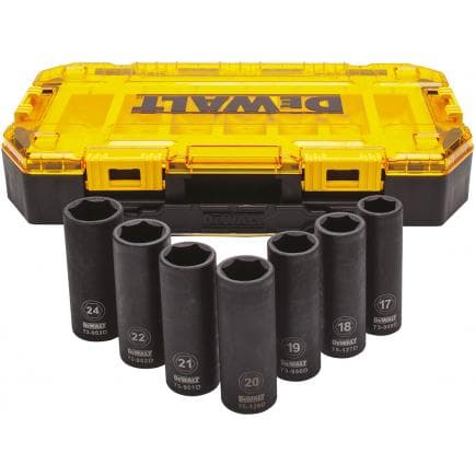 DeWALT DWMT74737-0 - Jeu de douilles impact 1/2'' en coffret (7 pcs.)