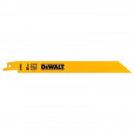 DeWALT DT90383-QZ - Lames de scie à bois, métal et plastique 10TPI (5 pcs.)