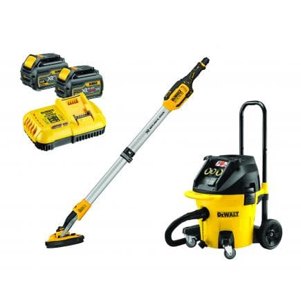DeWALT LEVCARTF-IT - Drywall sander kit with wire vacuum cleaner