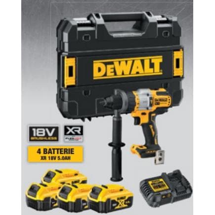 DeWALT DCD999P4-IT - XRP 18V XR Flexvolt percussion drill with 4 XR 5.0Ah batteries