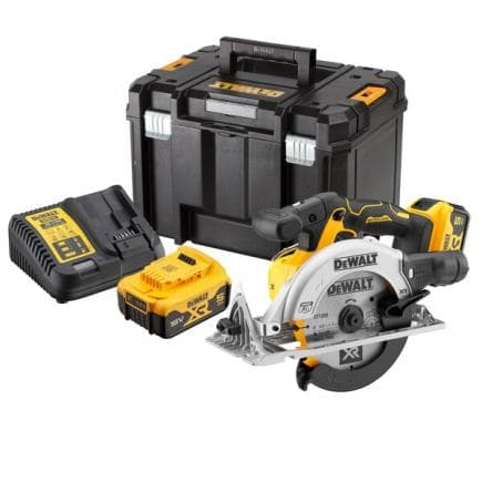 DeWALT DCS565P2-QW - Scie circulaire 18 V XR 165 mm avec 2 batteries 5 Ah
