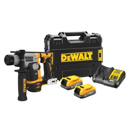 DeWALT DCH172E2T-QW - Marteau Brushless SDS-Plus 18 V XR 16 mm 1,4 J - avec 2 batteries XR Lithium PORWERSTACK et chargeur