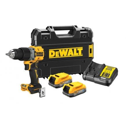 DeWALT DCD805E2T-QW - Perceuse-visseuse à percussion compacte XR 18 V Brushless à 2 vitesses - avec 2 batteries et chargeur