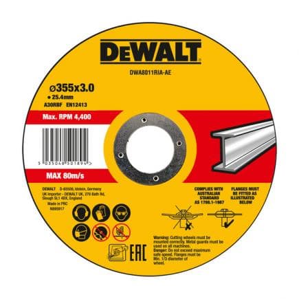 DeWALT DWA8011RIA-AE - Disque à tronçonner métal HIGH PERFORMANCE - plat