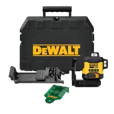 DeWALT DCLE34031N-XJ - Laser multiligne avec faisceau vert classe 2 (510-530Nm) en mallette sans batteries ni chargeur