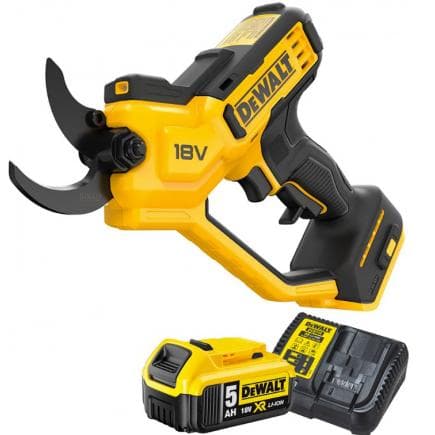 DeWALT DCMPP568P1-QW - Sécateur à main 18V XR avec batterie et chargeur XR 18V 5Ah