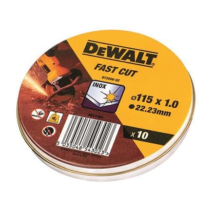 DeWALT DT3506-QZ - Disque pour couper sur plaque centrale en acier inoxydable (multipack)