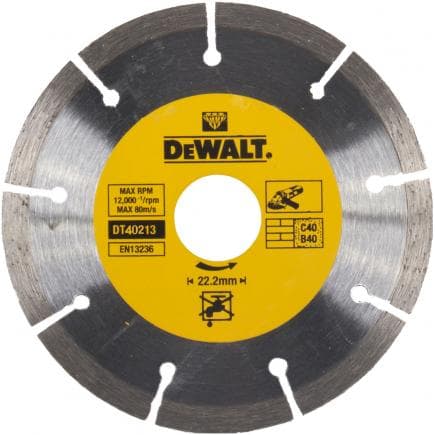 DeWALT DT40213-QZ - Disque Diamant Couronne Segmentée 350 mm (trou 25,4 mm)
