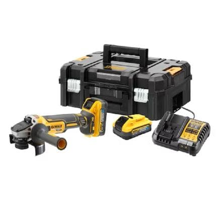 DeWALT DCG409H2T-QW - Meuleuse d'angle sans fil 18V XR Brushless 125 mm avec 2 batteries et chargeur