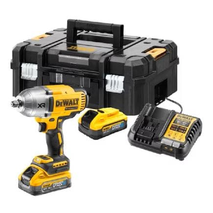 DeWALT DCF900H2T-QW - Clé à chocs à couple élevé 18V XR Brushless 1/2" avec 2 batteries Powerstack