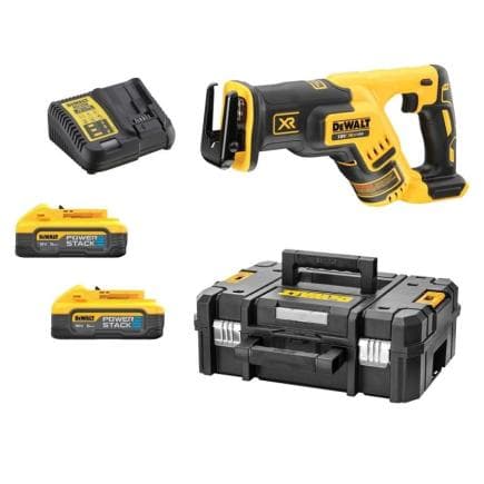 DeWALT DCS367H2T-QW - Scie alternative compacte sans balais XR 18 V avec 2 batteries POWERSTACK 5AH