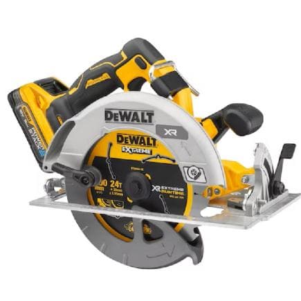 DeWALT DCS573H2T-QW - Scie circulaire 18V XR Brushless 190mm avec 2 batteries POWERSTACK 5AH